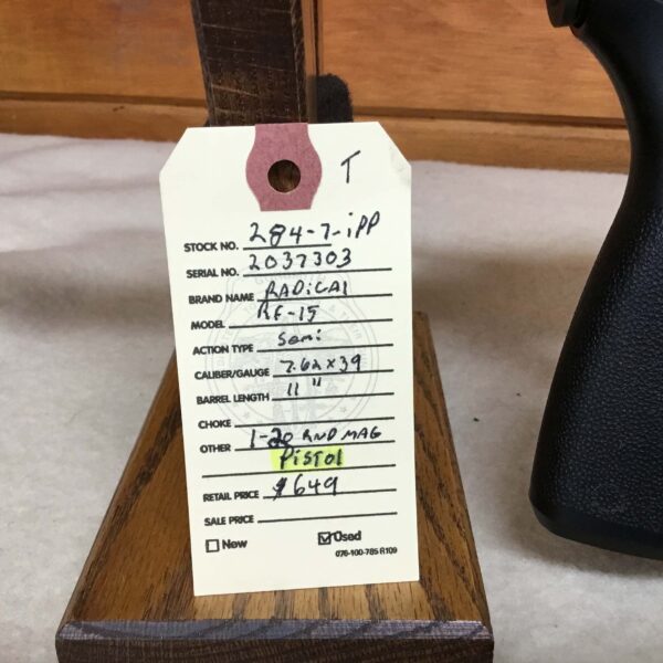 Radical, Model RF-15, Caliber 7.62x39, Semi Auto Pistol - Image 3