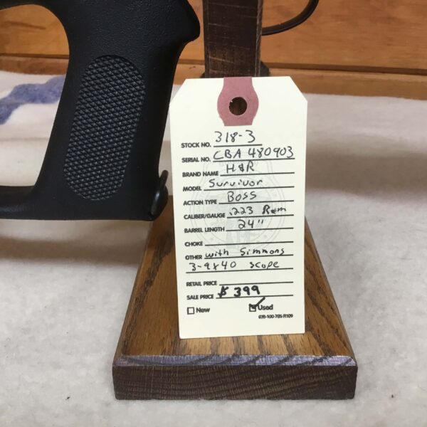 H&R, Model Survivor, Caliber.223 rem, Single Shot Rifle - Image 3