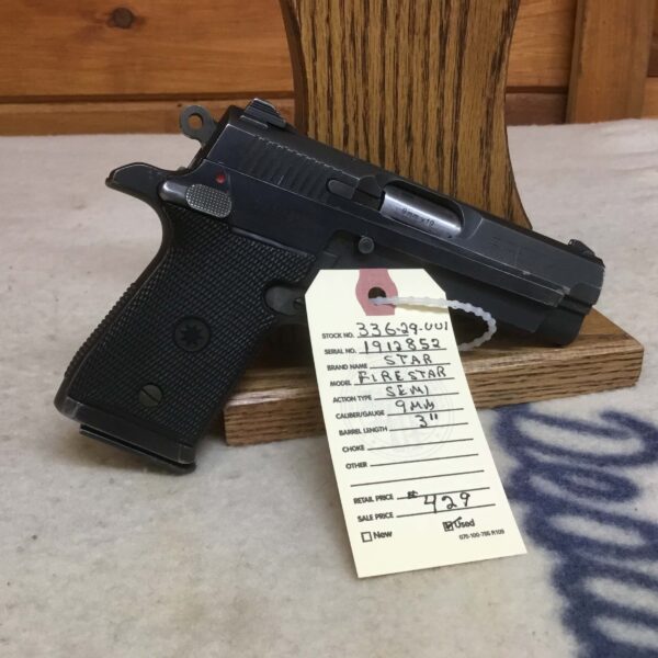 Star, Model Firestar, Caliber 9mm, Semi Automatic Pistol - Image 2
