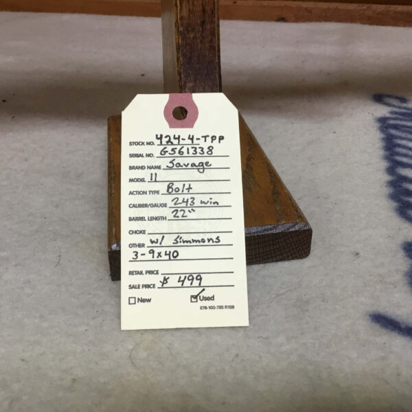 Savage, Model ll, Caliber 243 Win., Bolt Action Rifle - Image 3