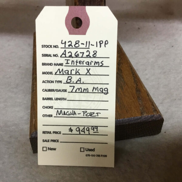 Interarms, Mark x, Caliber 7mm Mag, Bolt Action Rifle - Image 3