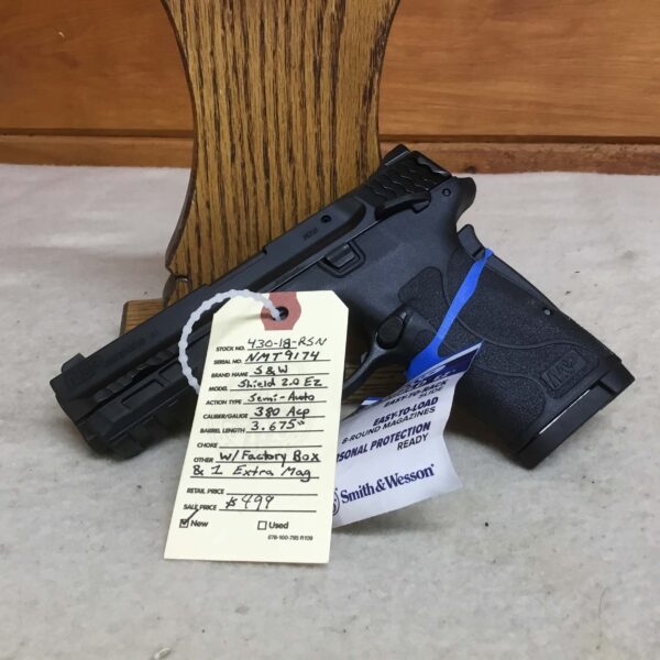 Smith & Wesson, Shield 2.0 EZ, Caliber 380 ACP, Semi Automatic Pistol - Image 3