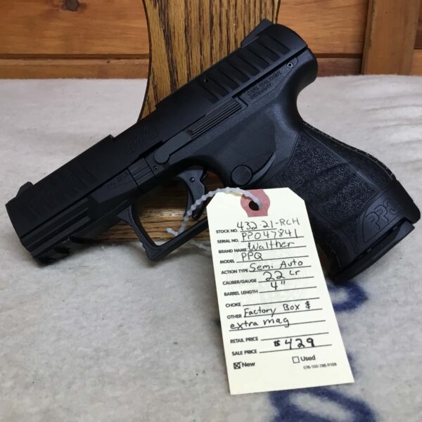 Walther, Model PPQ, Caliber 22 LR, Semi Automatic Pistol - Image 3