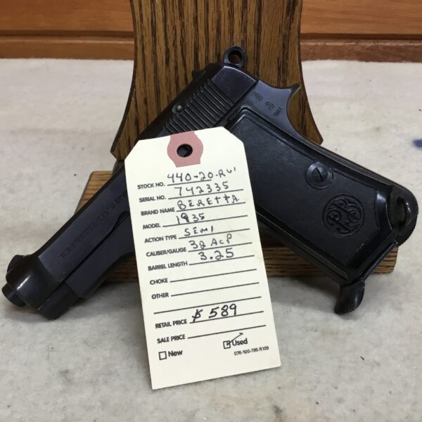 Beretta, Model 1935, Caliber 32ACP, Semiautomatic Pistol - Image 3