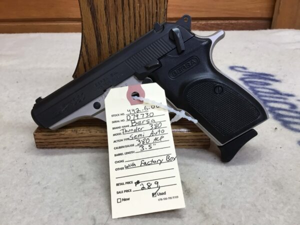 Bersa , Thunder 380, Caliber 380 ACP, Semiautomatic Pistol - Image 3
