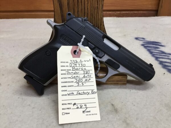 Bersa , Thunder 380, Caliber 380 ACP, Semiautomatic Pistol - Image 2
