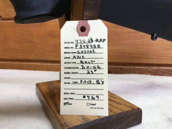 Savage, Axis, Left hand, Caliber 30-06, Bolt Action Rifle - Image 3