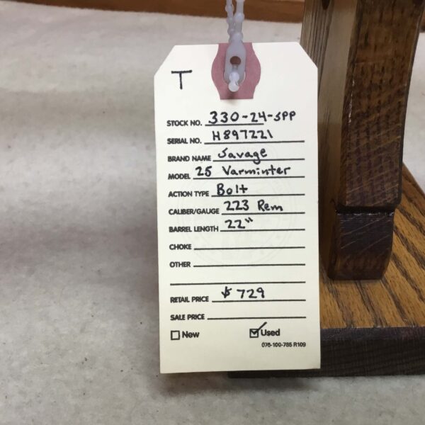 Savage, M-25, Caliber 223 Rem, Bolt Action Rifle - Image 3