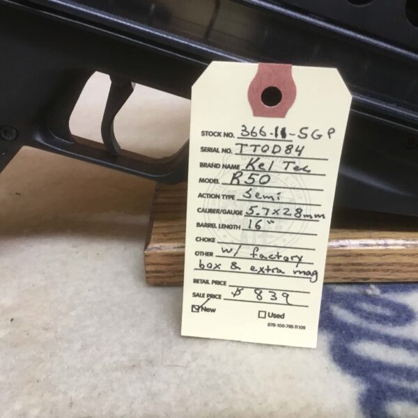 KelTec, Model R-50, Caliber 7.7x28mm, Semi Automatic Rifle - Image 3