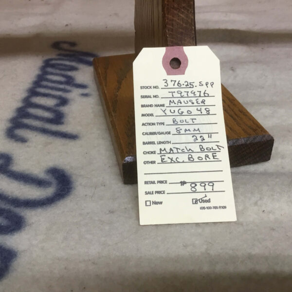 Mauser, Yugo 48, Caliber 8mm, Bolt Action Rifle - Image 3