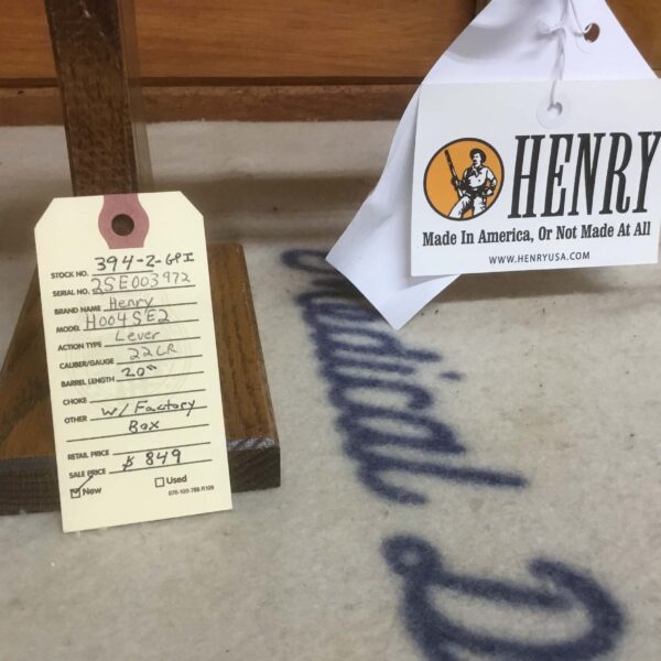 Henry, H004SE2, Caliber 22 LR, Lever Action Rifle - Image 4