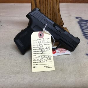 Sig Sauer, P365, Caliber 380 ACP, Semi Automatic Pistol