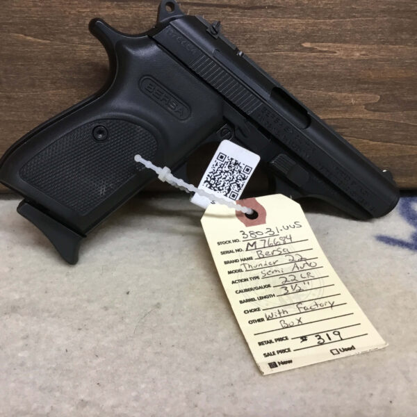 Bersa, Thunder 22, Caliber 22 LR, Semi Automatic Pistol