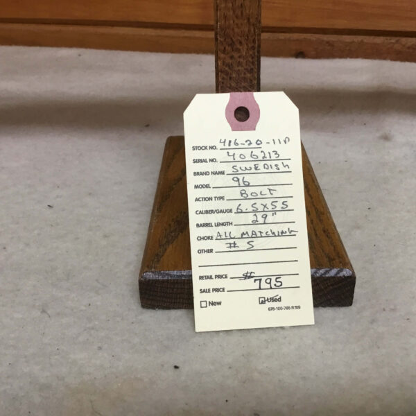 Swedish, Model 96, Caliber 6.5x55, Bolt Action Rifle - Image 3