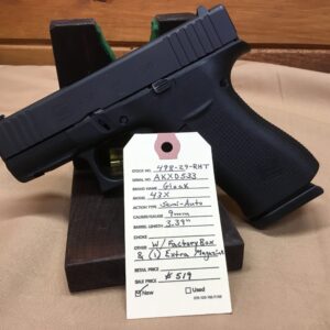 Glock, Model 43X, Caliber 9MM, Semi. Automatic Pistol