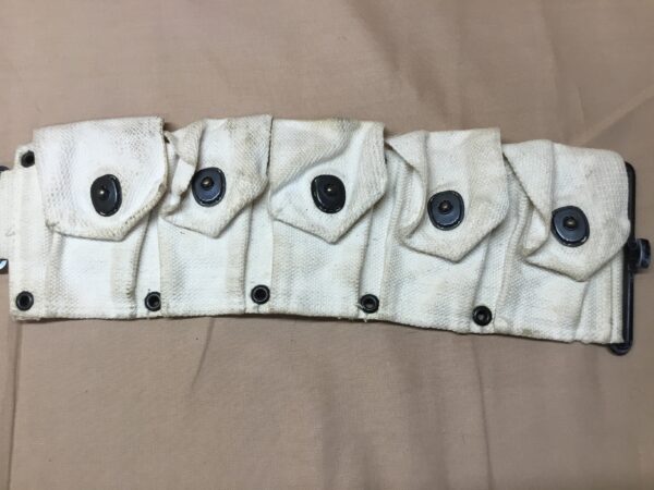 WWll, M.P. / S.P., White Web Material, Cartridge Belt - Image 2