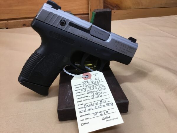 Taurus, PT 111 Pro, Caliber 9mm, Semi Automatic Pistol - Image 3