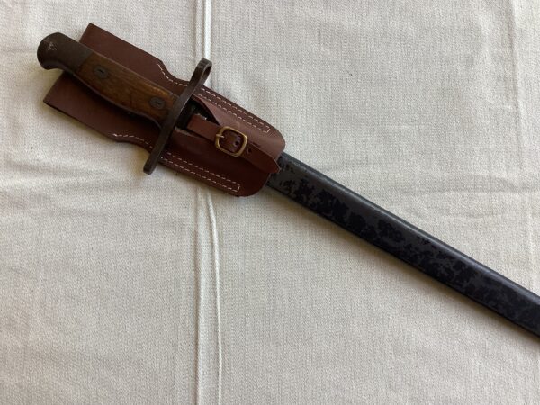 WWII Japanese Type 30 Arisaka Rifle Bayonet w/ Frog - Image 2