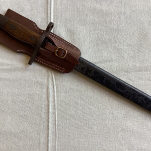 WWII Japanese Type 30 Arisaka Rifle Bayonet w/ Frog