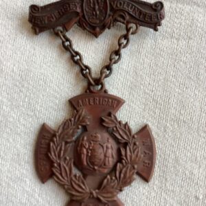 Span-Am War New Jersey USV Infantry Service Medal 1898