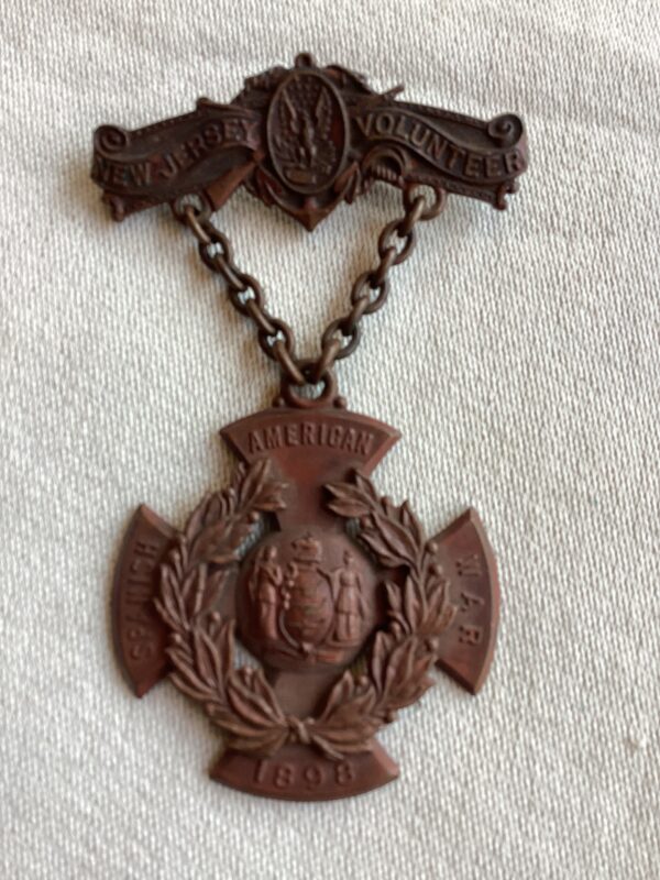 Span-Am War New Jersey USV Infantry Service Medal 1898