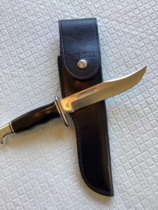 Buck Model 119 3-Line Fixed Blade Hunting Knife in Flap Sheath
