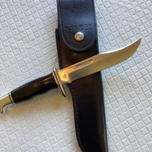 Buck Model 119 3-Line Fixed Blade Hunting Knife in Flap Sheath