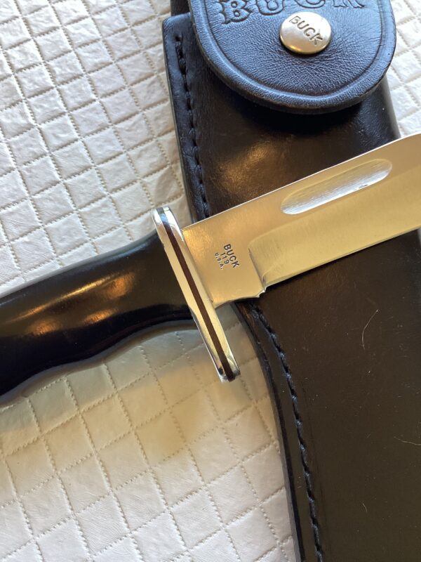 Buck Model 119 3-Line Fixed Blade Hunting Knife in Flap Sheath - Image 2