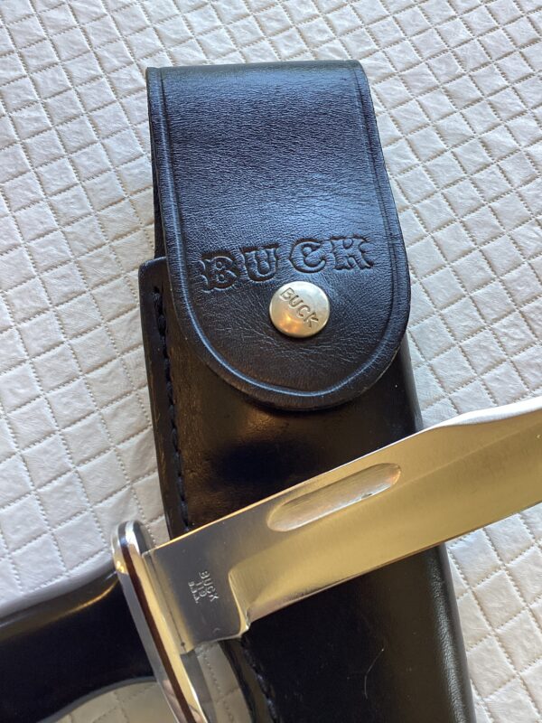 Buck Model 119 3-Line Fixed Blade Hunting Knife in Flap Sheath - Image 3