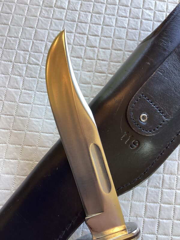 Buck Model 119 3-Line Fixed Blade Hunting Knife in Flap Sheath - Image 8