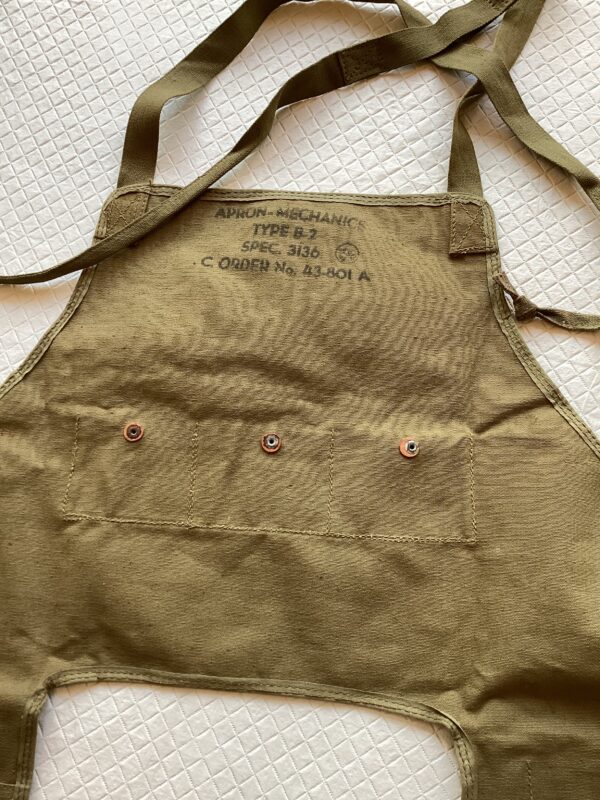 WWII US Army Air Corps Type B-2 Mechanics Tool Apron - Image 6