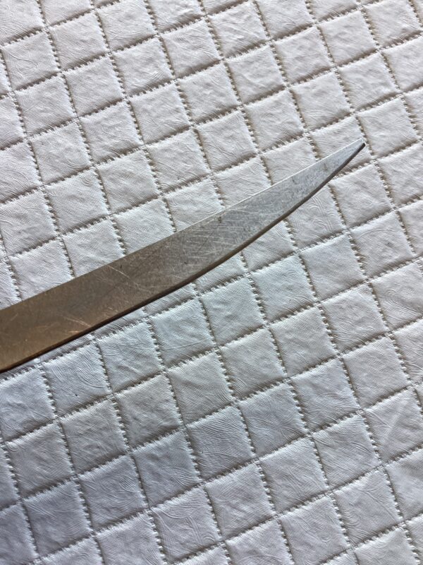 Vintage Buck Model 122 Wood Handled Filet Knife w/ Leather Sheath - Image 6