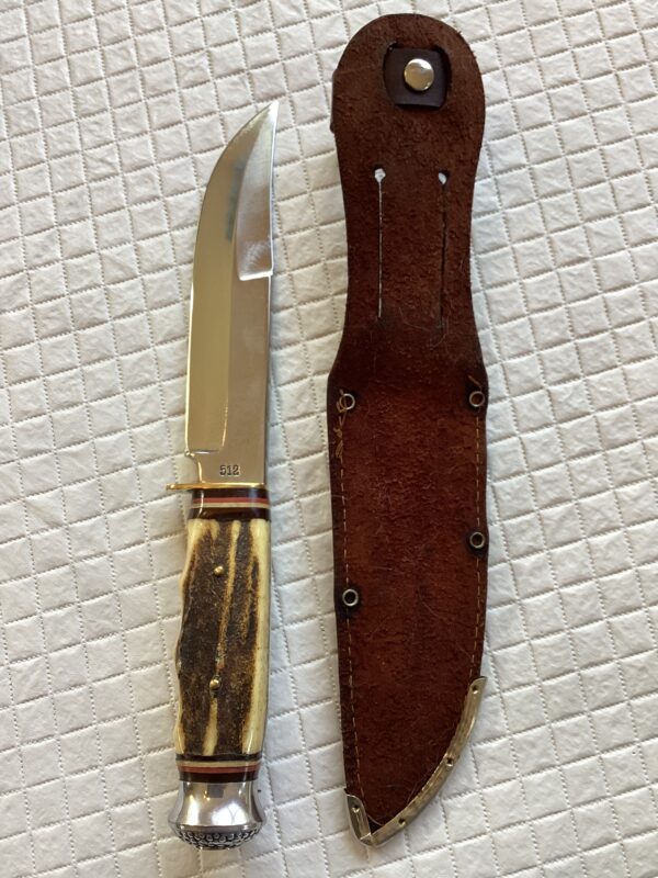 Vintage York Cutlery Solingen Germany Stag Handled Hunting Knife - Image 7