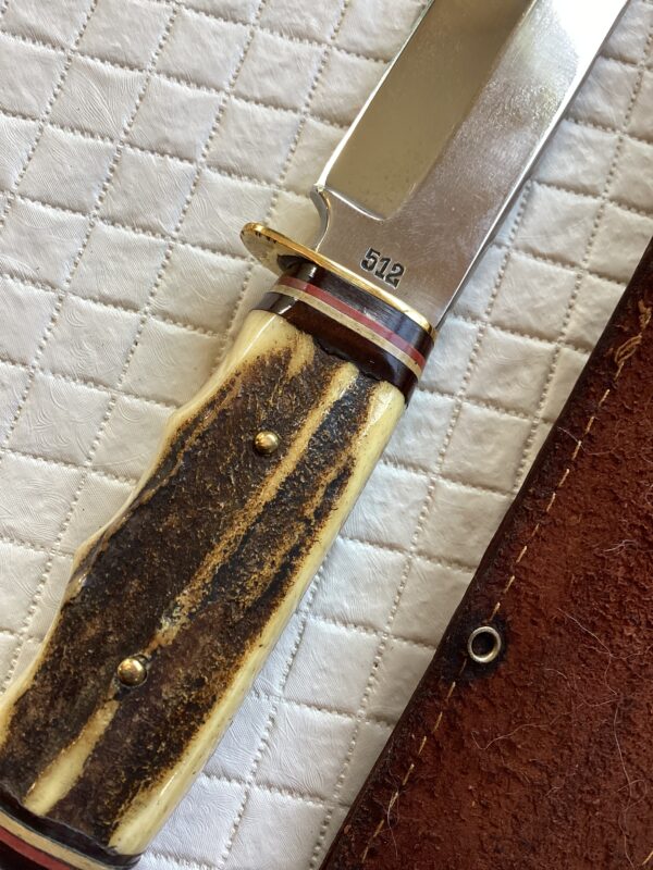 Vintage York Cutlery Solingen Germany Stag Handled Hunting Knife - Image 8