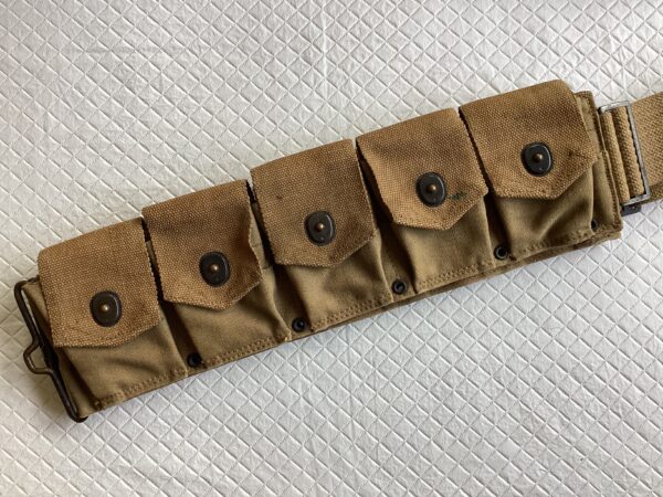 WWI US Army M1917 Cartridge Belt 1903 Springfield 1918 Dated