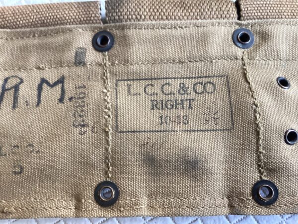 WWI US Army M1917 Cartridge Belt 1903 Springfield 1918 Dated - Image 5